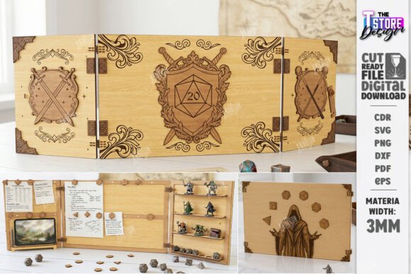 Download DM Screen Laser Cut | Game Master Screen - Game Collection