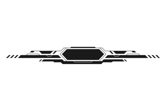 Download Digital Frame Template. Tech Title Black - Tech Collection