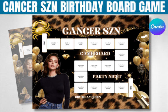 Download Cancer SZN Birthday Board Game Template - Game Collection