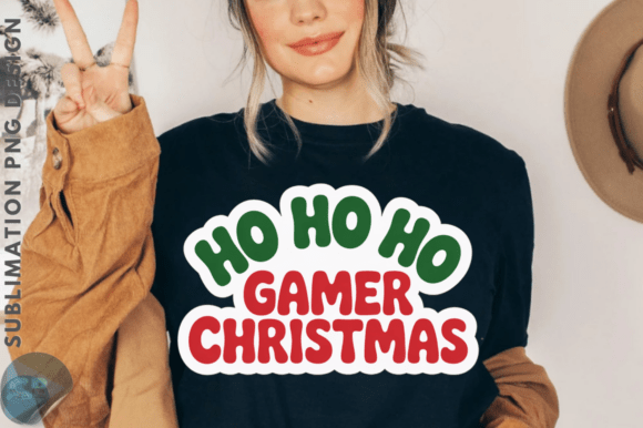Download Merry Xmas Ho Ho Ho Gamer Christmas PNG - Game Collection