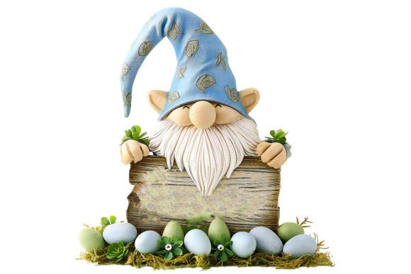 Download Easter Gnome with Signboard Clipart - Premium Bundle