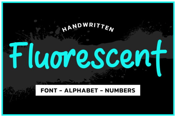 Download Fluorescent Blue Font Aplhabet - Fluorescent Collection