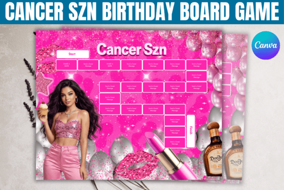 Download Cancer SZN Birthday Board Game Template - Game Collection
