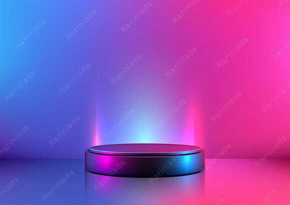 Download Futuristic Neon Platform Technology - Tech Collection