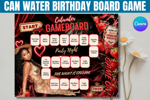 Download Can Water Birthday Board Game Template - Game Collection
