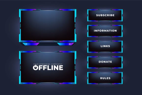 Download Online Gamer Screen Interface Vector - Game Collection