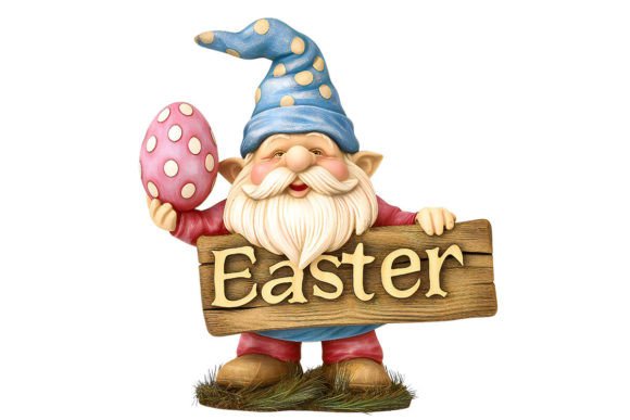 Download Easter Gnome with Signboard Sublimation - Premium Resources