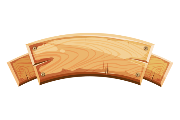 Download Cartoon Wooden Signboard. Rustic Board B - Signboard Collection