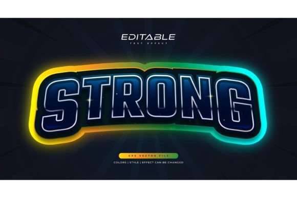 Download Colorful Game Text Style in Neon Effect - Game Collection