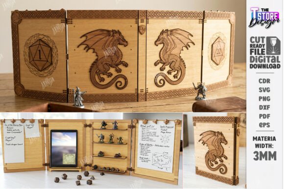 Download DM Screen Laser Cut | Game Master Screen - Game Collection
