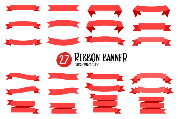 Download Red Ribbon Banner with Space for Text. - Banner Collection