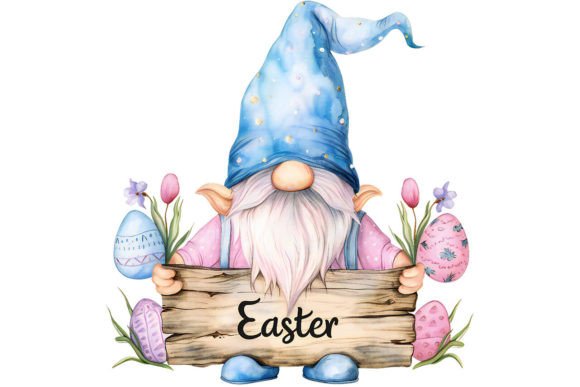 Download Easter Gnome with Signboard Clipart - Premium Resources