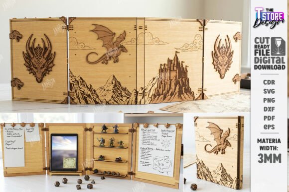 Download DM Screen Laser Cut | Game Master Screen - Game Collection