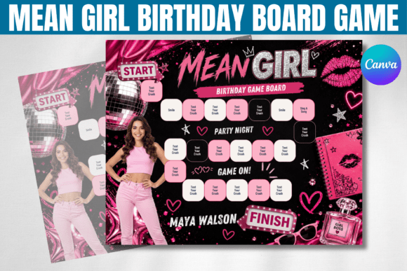 Download Mean Girl Birthday Board Game Template - Game Collection