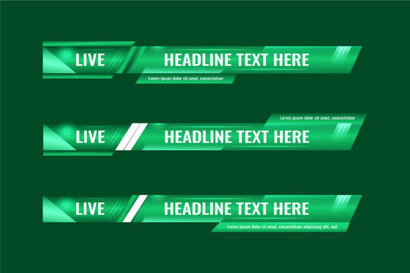 Download New Abstract Lower Thirds Set and Banner - Banner Collection