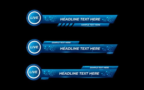 Download Luxury Lower Thirds Set &amp; Banner for Tv - Banner Collection
