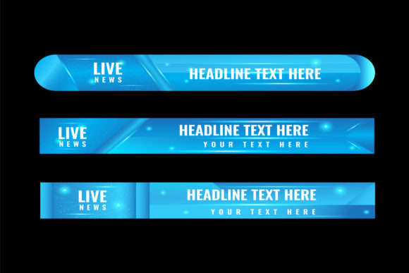 Download New Colorful Lower Thirds Set and Banner - Banner Collection