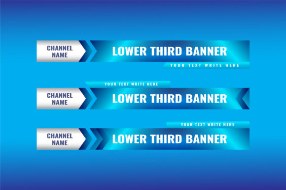 Download Green Modern Lower Thirds Set  Banner - Banner Collection